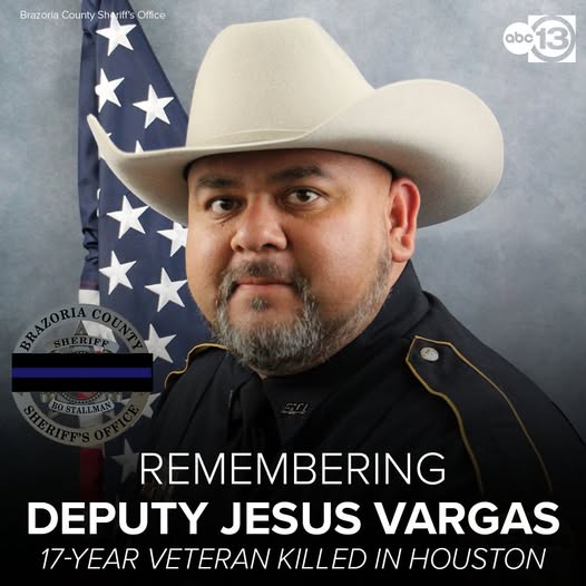 Brazoria County Deputy Jesus “Jesse” Vargas Fatally Shot in the Line of Duty: Manhunt Underway for Suspect Identified as Robert Lee Davis III