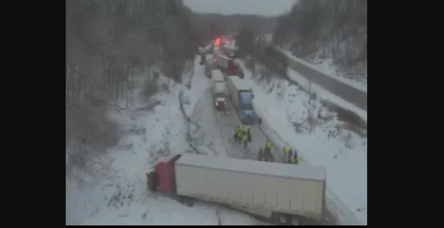 I-80 Eastbound Closed for 11 Miles in Mercer County Following Multi-Vehicle Crash Involving Semi-Trucks and Passenger Vehicles