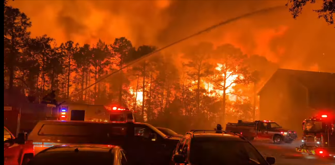 Wildfire Threatens Walkers Woods Neighborhood in Carolina Forest: Video Shows How Close Flames Came to Homes as Crews Battle to Save Community