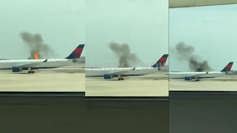 Delta Airlines Plane Catches Fire at Orlando International Airport; Emergency Evacuation Prompted